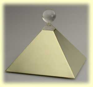 The Amanda Pyramid is a protector and transfers your home into a vibrating power place
